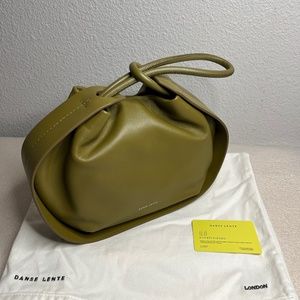 NWT Danse Lente Lake Soft Leather Top-Handle Bag, Pine